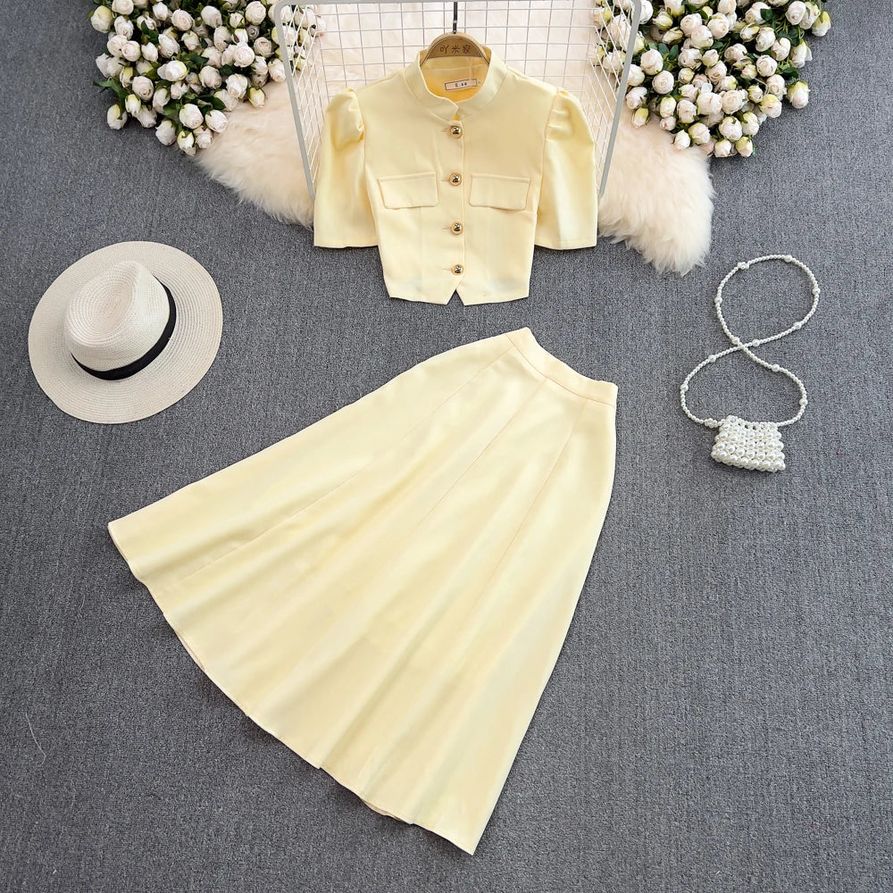 Conjunto com Blusa Gola Alta