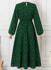 Vestido Bolinha Gola Redondado