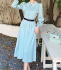 Vestido Midi Azul