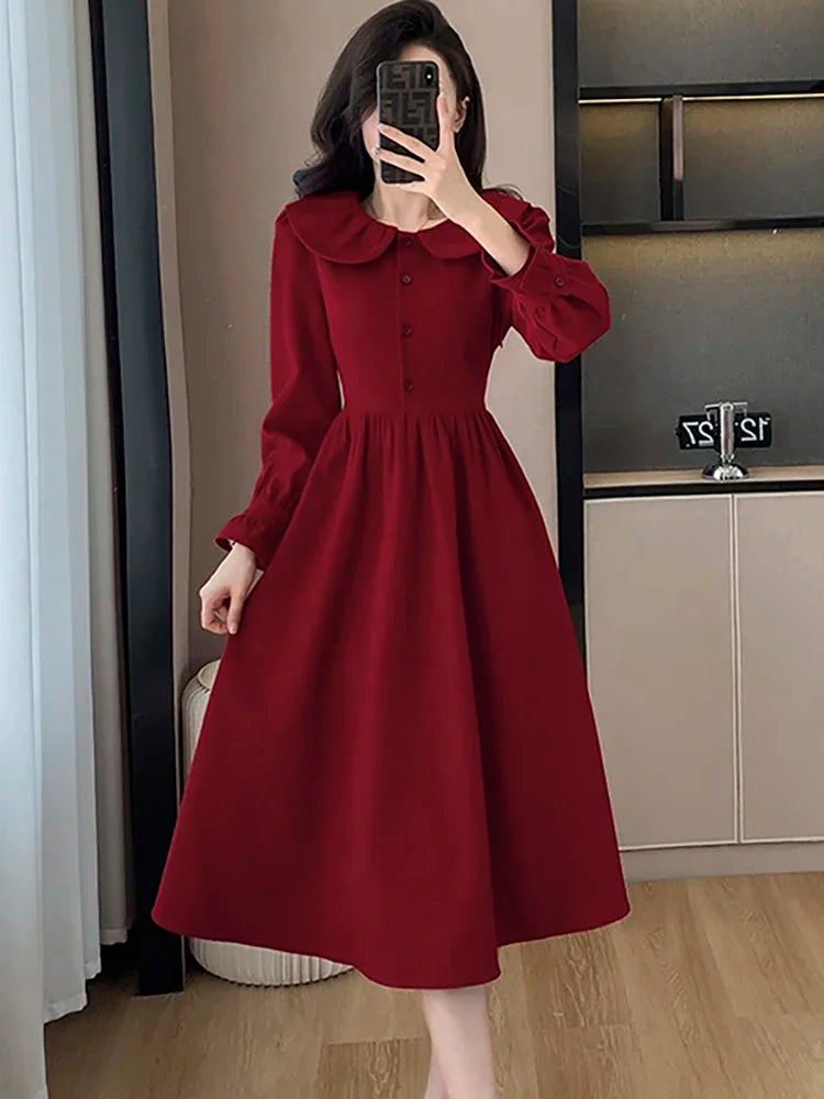 Vestido Midi de Manga