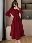 Vestido Midi de Manga