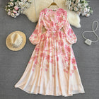 Vestido Longo Manga Bufante